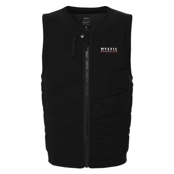 Wakeboardweste Mystic Outlaw Front Zip Impact (S - Schwarz)