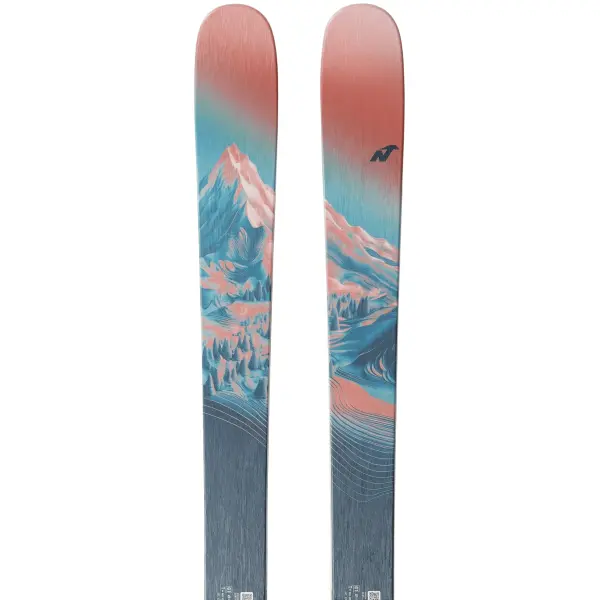 All Mountain Ski Nordica Santa Ana 97 Dame (155cm - Salmon / Turquoise / Navy)