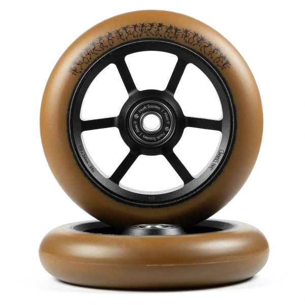 Stunt Scooter Rollen North Jon deVrind G4 2 Stk. (110mm - Braun)