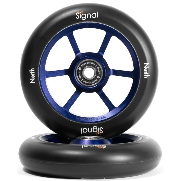 Hjul Til Løbehjul North Signal 2-Pak (110mm - Lilla)
