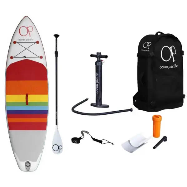 Ocean Pacific Sunset Lite 9'6 Aufblasbares SUP Board (Weiß)
