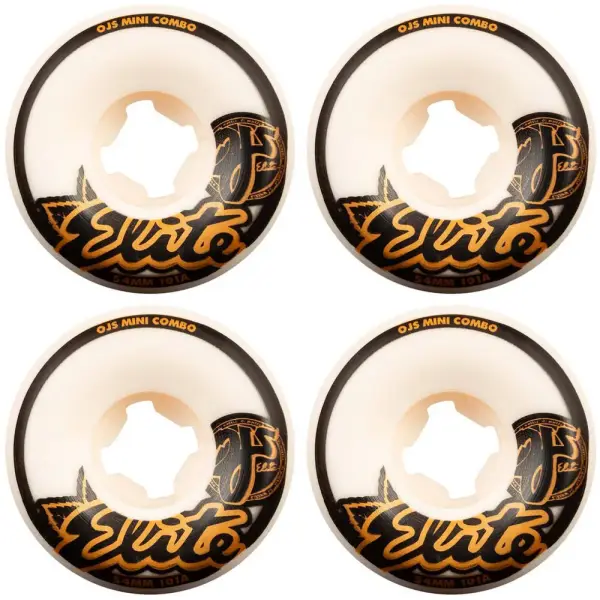Skateboard Rollen OJ's Elite Combo 101A 4 Stk. (54mm - Weiß)