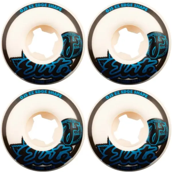 Skateboard Rollen OJ's Elite EZ Edge 101A 4 Stk. (52mm - Weiß/Schwarz/Blau)