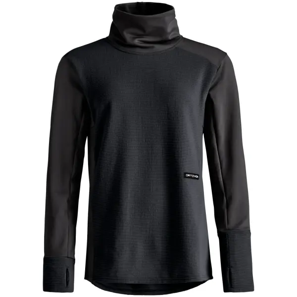 Ski Mid Layer Ortovox Fleece Cord Damen (M - Black Raven)