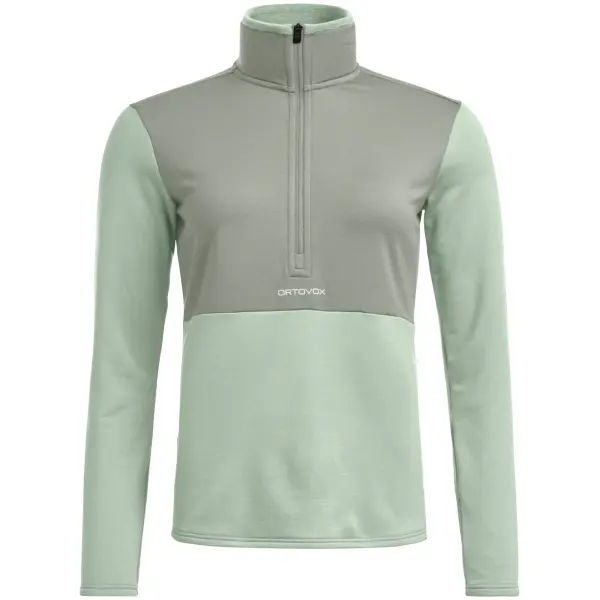 Ski Mid Layer Ortovox Fleece Light Zip Neck W (XS - Green Acid)