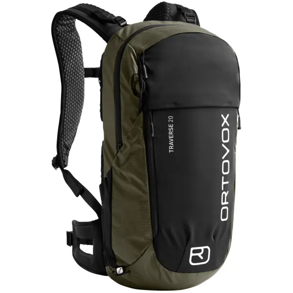 ORTOVOX Traverse 20 - vandrerygsæk 20 l, sort/grøn