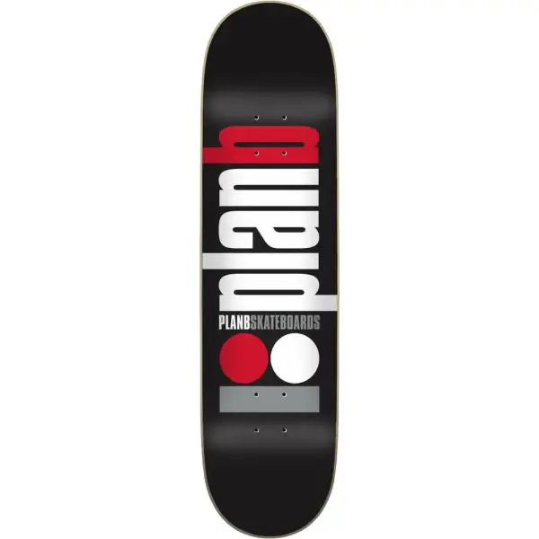 Skateboard Deck Plan B Classic (8" - Schwarz)
