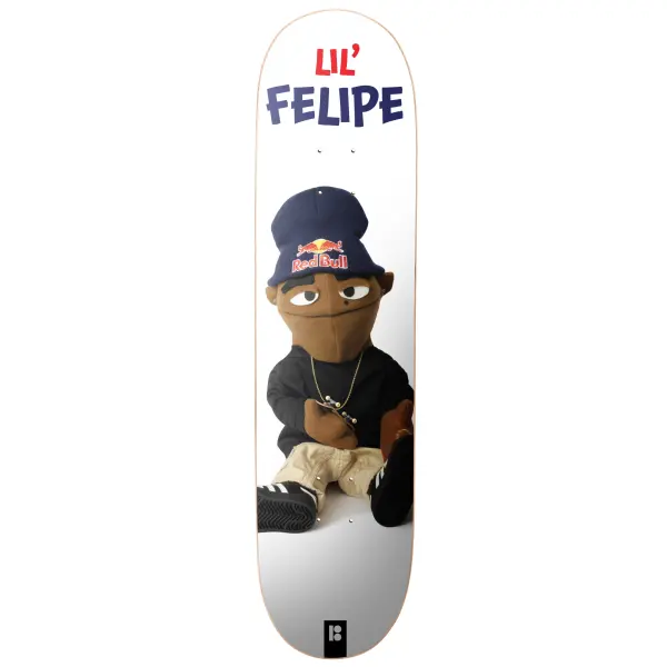 Skateboard Deck Plan B Lil Buddies (8.25" - Weiß/Schwarz/Rot)