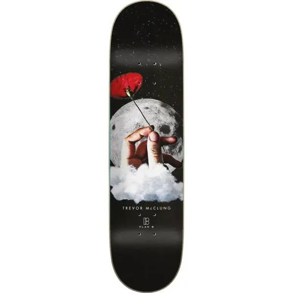 Skateboard Deck Plan B Moon Shot Trevor (8.125" - Schwarz)