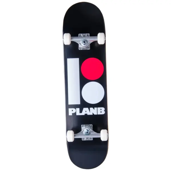 Skateboard Komplettboard Plan B Team (7.87" - Schwarz/Rot/Grau)
