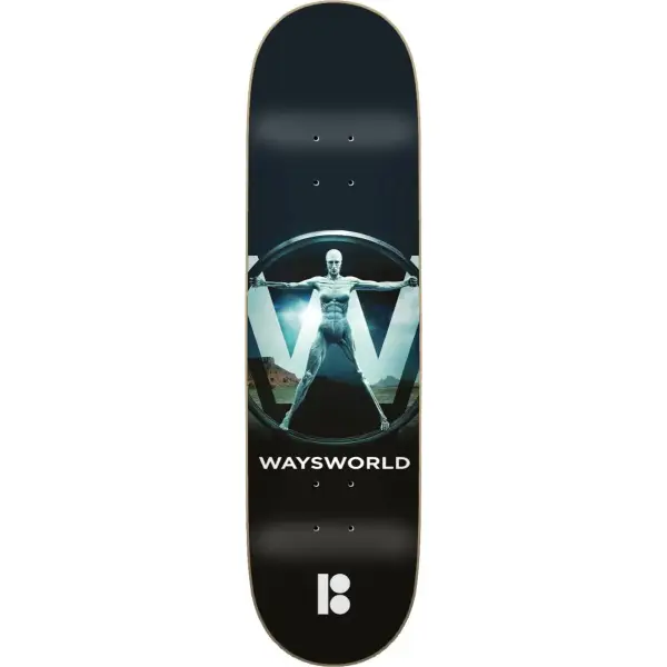 Skateboard Deck Plan B Way Waysworld (8.25" - Schwarz)