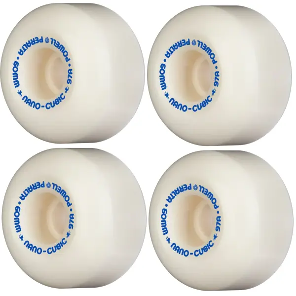 Skateboard Hjul Powell Peralta Nano-Cubic 97A (60mm - Hvid)