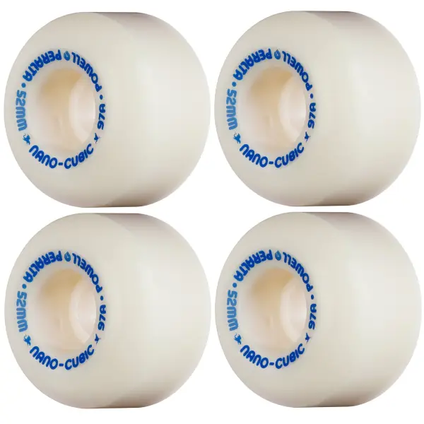 Skateboard Wielen Powell Peralta Nano-Cubic 97A (52mm - Wit)