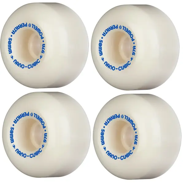 Skateboard Hjul Powell Peralta Nano-Cubic 97A (58mm - Hvid)