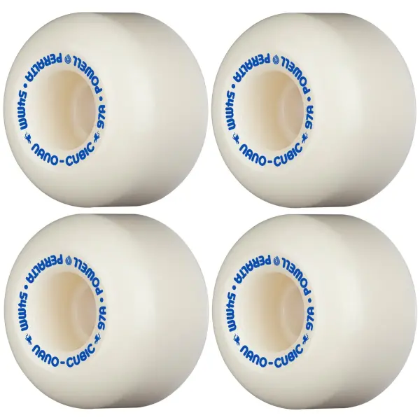 Skateboard Hjul Powell Peralta Nano-Cubic 97A (54mm - Hvid)