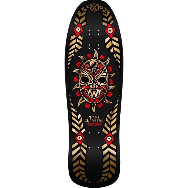 Skateboard Deck Powell Peralta Nicky Guerrero Mask (10" - Gold Foil)
