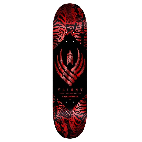 Skateboard Deck Powell Peralta Skeleton Flight (8.38" - Rød)
