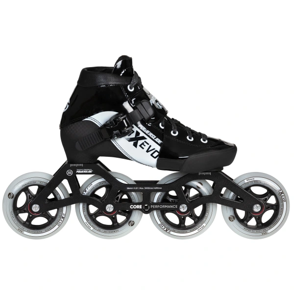 Powerslide 3X Evo Verstelbare Inline Skeelers Kinder (Black - 34-37)