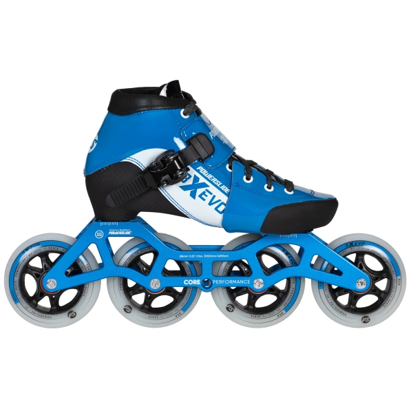 Powerslide 3X Evo Verstelbare Inline Skeelers Kinder (Blue - 31-34)