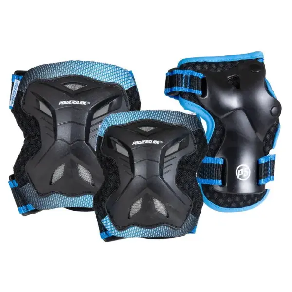 Beskyttelsessæt Børn Powerslide Pro 3-Pak (XS - Sort)