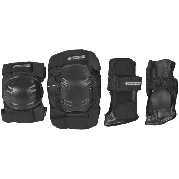 Beskyttelsessæt Powerslide Standard 3-pak (XL - Sort)