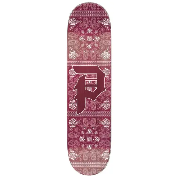 Skateboard Deck Primitive Dirty P Paisley (8.5" - Burgandy)