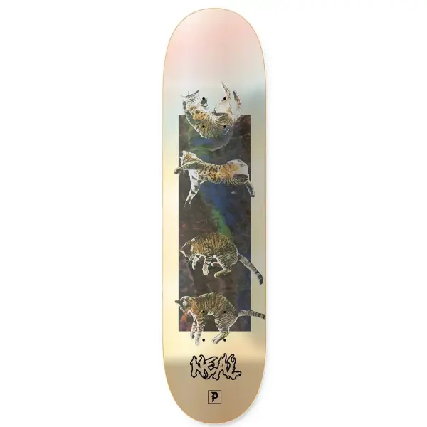 Skateboard Deck Primitive Neal Nine Lives (8" - Gold)