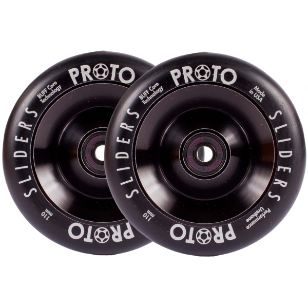 Stunt Scooter Rollen Proto Full Core Sliders 2 Stk. (110mm - Black on Black)