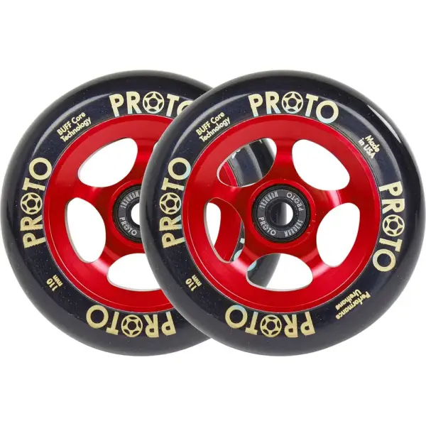 Stunt Scooter Rollen Proto Spoked Grippers 2 Stk. (110mm - Black On Red)