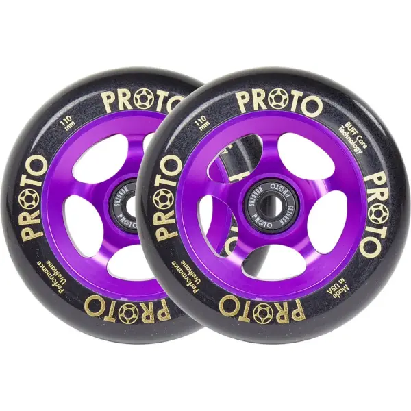 Stunt Scooter Rollen Proto Spoked Grippers 2 Stk. (110mm - Black On Purple)