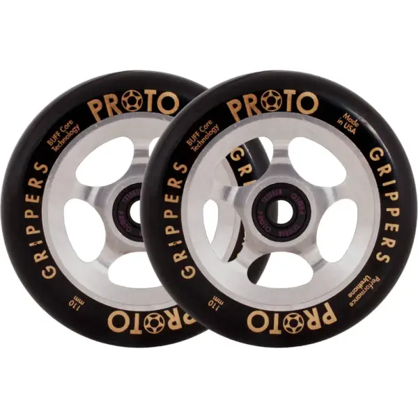 Stunt Scooter Rollen Proto Spoked Grippers 2 Stk. (110mm - Black On Raw)