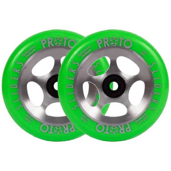 Stunt Scooter Rollen Proto Sliders Starbright 2 Stk. (110mm - Green On Raw)