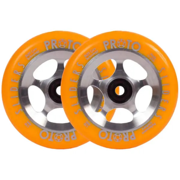 Stunt Scooter Rollen Proto Sliders Starbright 2 Stk. (110mm - Orange On Raw)