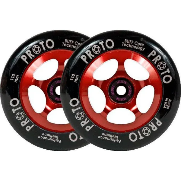 Stunt Scooter Rollen Proto Spoked Sliders 2 Stk. (110mm - Black On Red)
