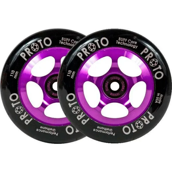 Stunt Scooter Rollen Proto Spoked Sliders 2 Stk. (110mm - Black On Purple)