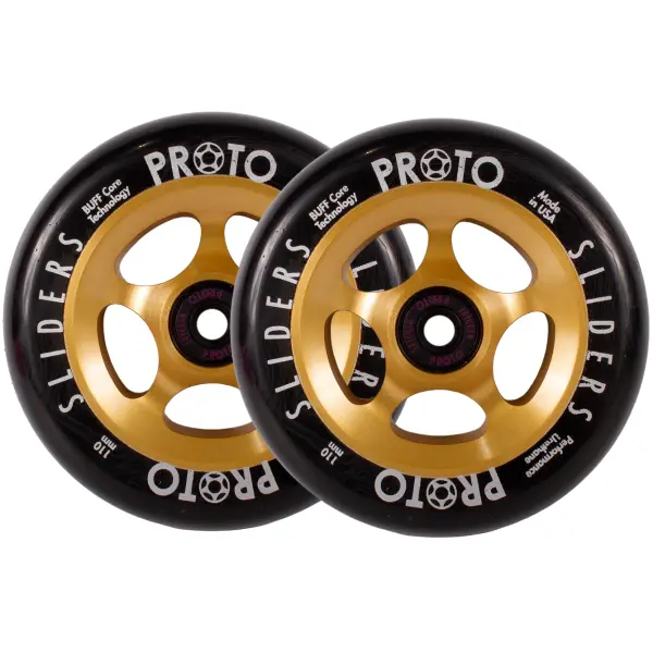 Stunt Scooter Rollen Proto Spoked Sliders 2 Stk. (110mm - Black On Gold)