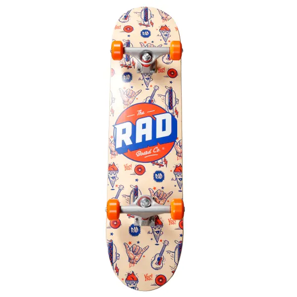 Skateboard Komplettboard RAD Logo Progressive (7.75" - Wallpaper)