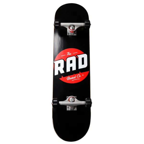 Skateboard Komplettboard RAD Logo Progressive (8.125" - Schwarz)