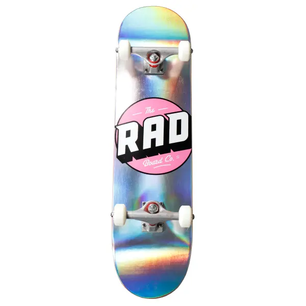 Skateboard Komplettboard RAD Logo Progressive (8" - Holographic)