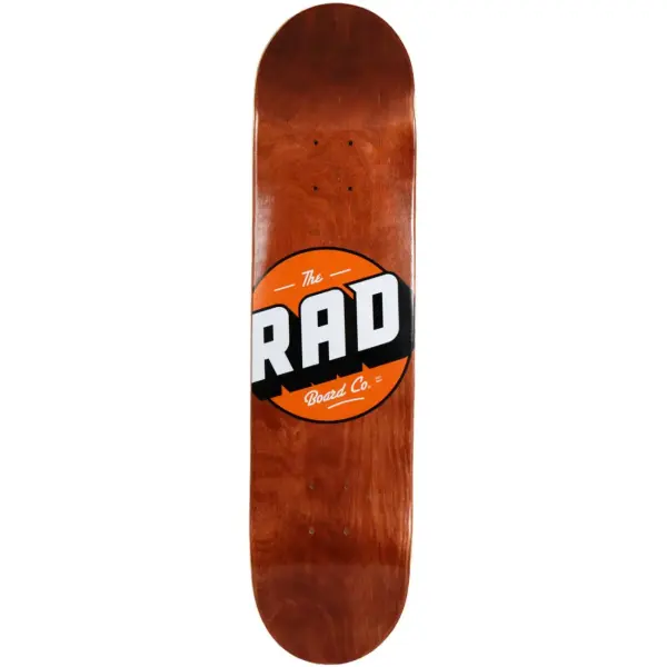 Skateboard Deck RAD Solid Logo (8" - Vintage Maple)