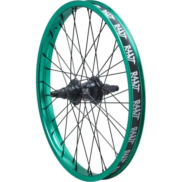 BMX Hinterrad Rant Moonwalker 20" V2 Freecoaster (Real Teal - Left hand drive)