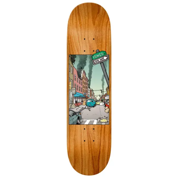 Skateboard Deck Real Nice Neighborhood (8.06" - Ishod - Veneer Color Varying)