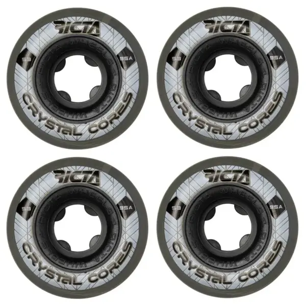 Skateboard Rollen Ricta Crystal Cores 95A 4 Stk. (53mm - Schwarz)
