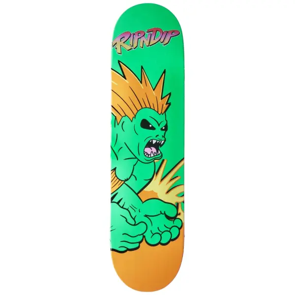 Skateboard Deck RIPNDIP Button Mash (8" - Grün)