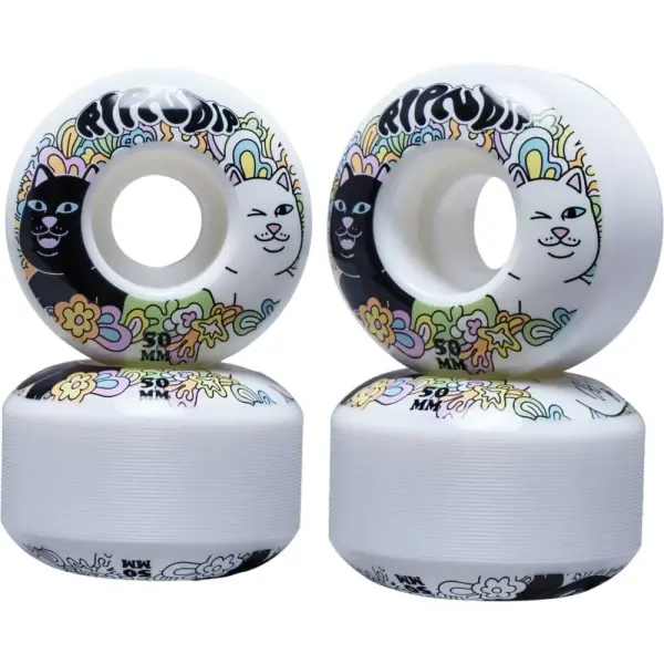 Skateboard Rollen RIPNDIP Flower Child 99A 4 Stk. (50mm - Weiß)