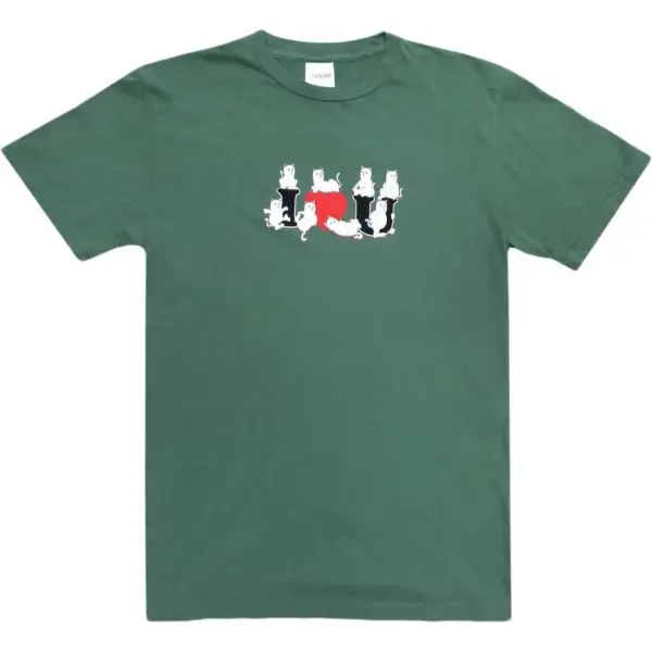 T-Shirt RIPNDIP I Love U (L - Olive)