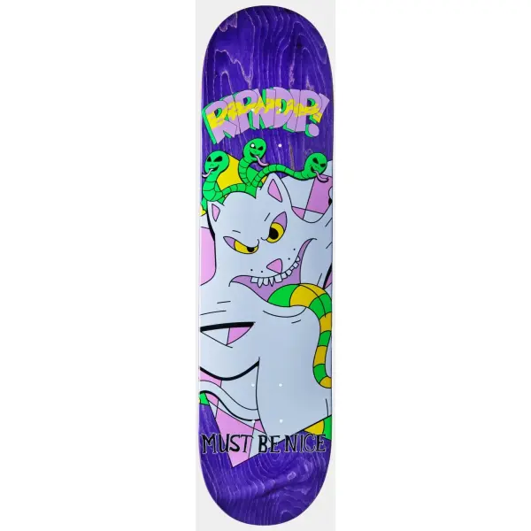 Skateboard Deck RIPNDIP Topanga Bandit (8.25" - Lila)
