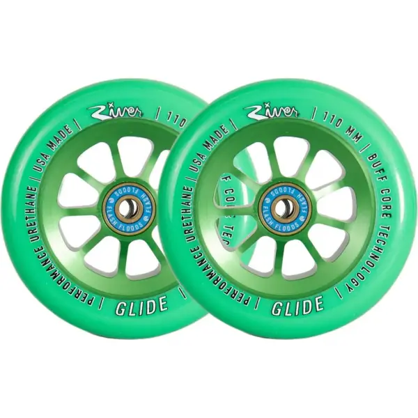 Stunt Scooter Rollen River Naturals Glide 2 Stk. (110mm - Emerald)