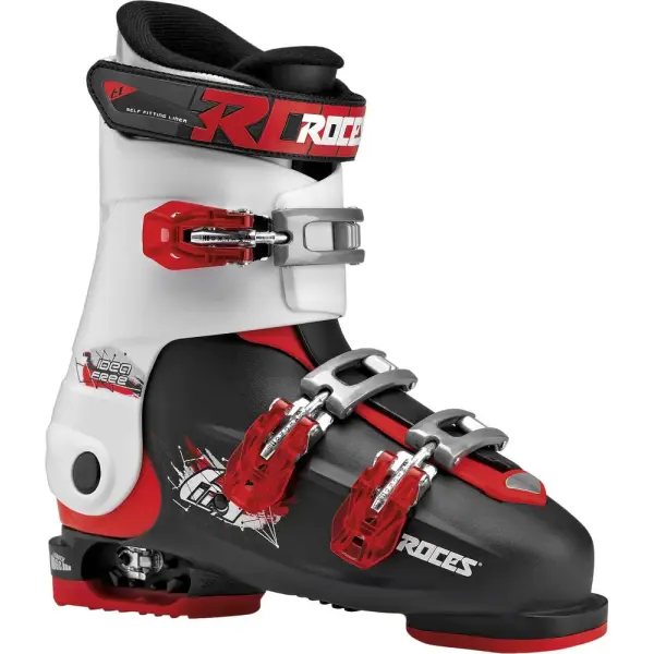 Skischuhe Kinder Roces Idea Free 6in1 Junior Verstellbar (22.5-25.5 - Schwarz/Weiß)