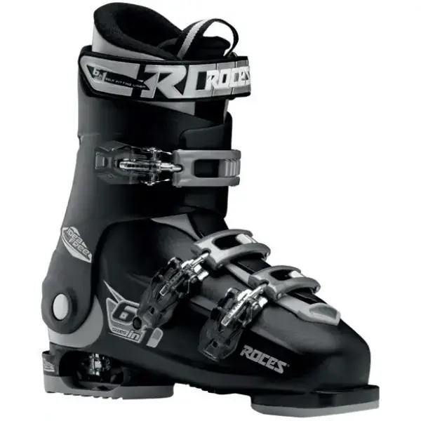 Skischuhe Kinder Roces Idea Free 6in1 Junior Verstellbar (22.5-25.5 - Schwarz/Silber)